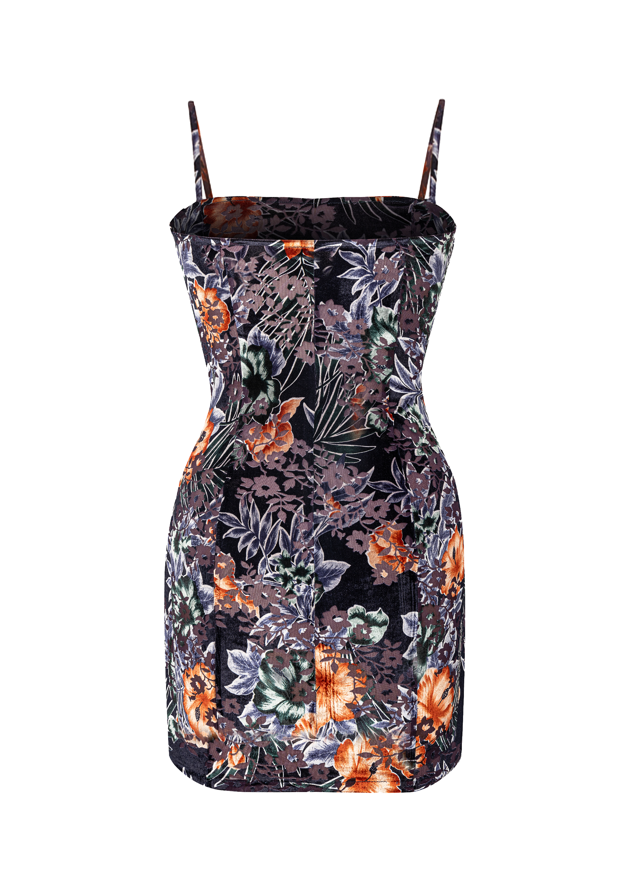 فستان روكي بوديكون من المخمل المحترق