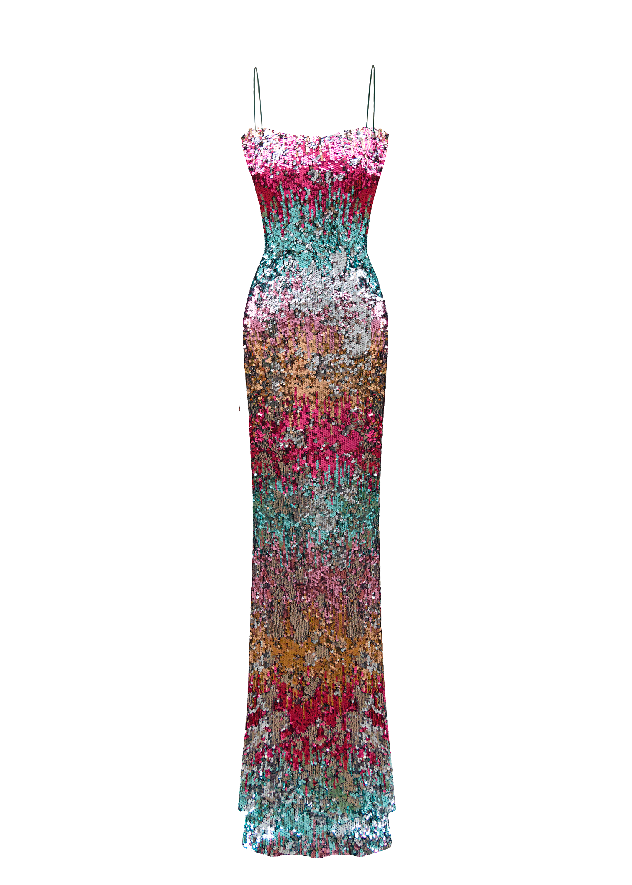 فستان كنزا ماكسي شبكي