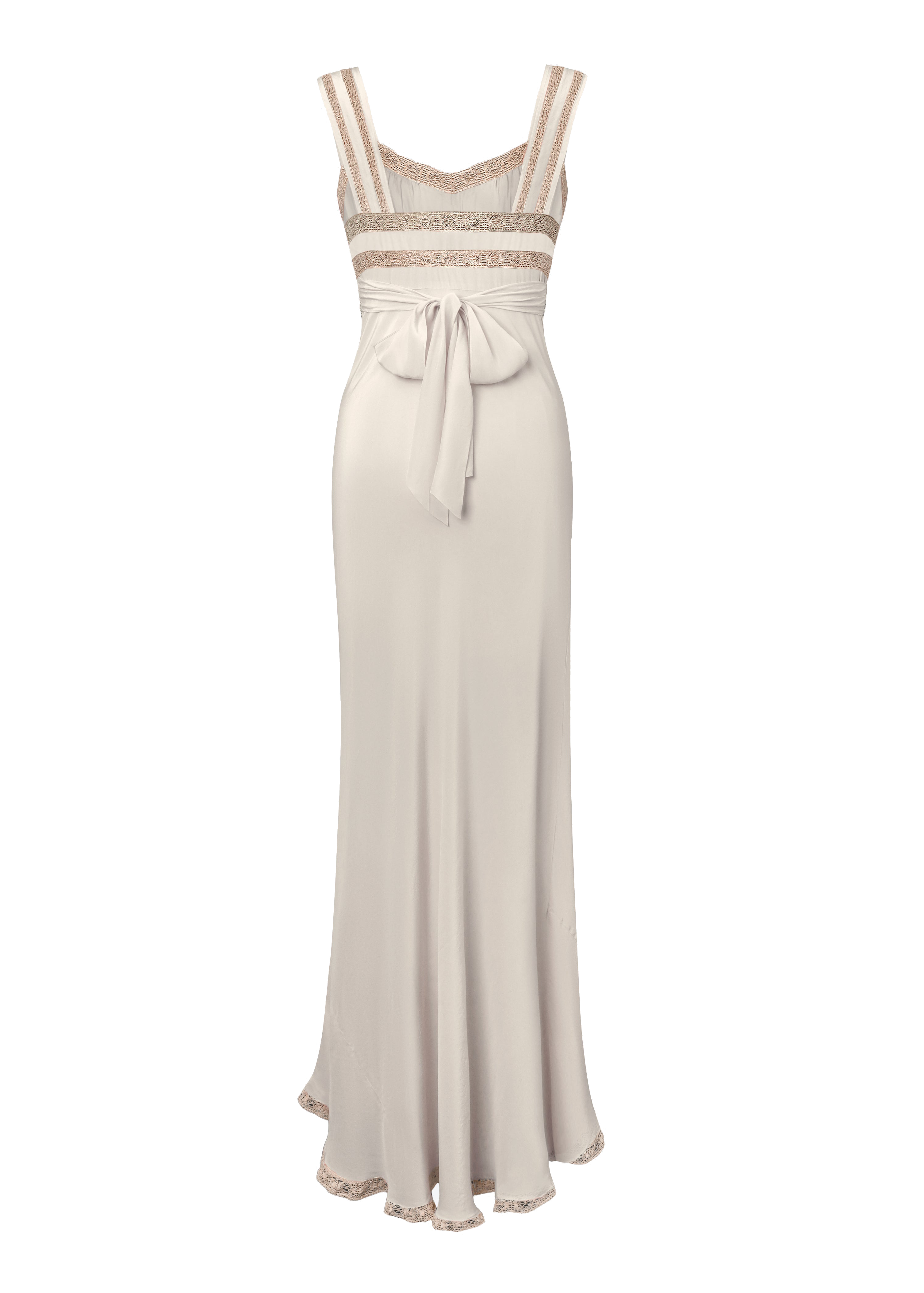 فستان كاليه سهل الارتداء باللون الأبيض المرمري