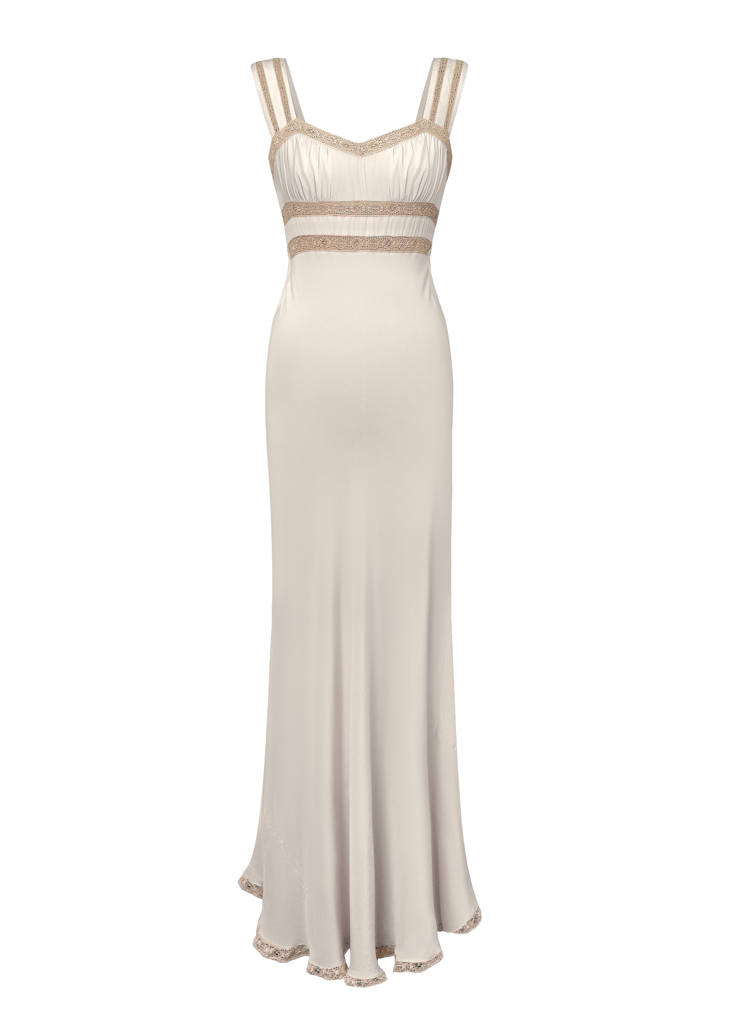 فستان كاليه سهل الارتداء باللون الأبيض المرمري