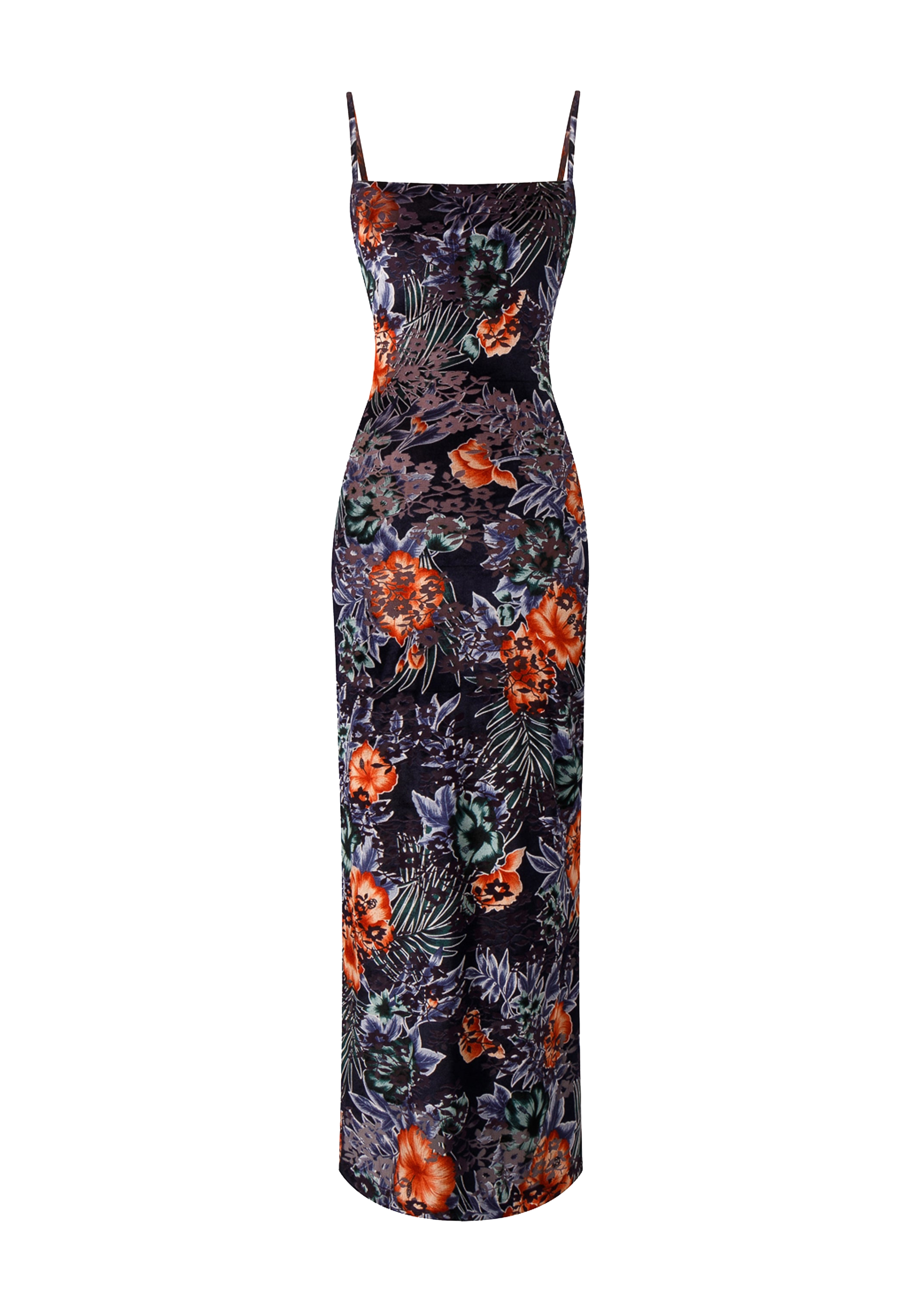 فستان روكي بوديكون من المخمل المحترق